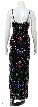 Star Shaped Spaghetti Straps Sequined Long Dress — back