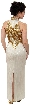 Fully Beaded Closed Neck Gown — back
