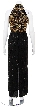 Floral Window Hand Beaded/Sequined Long Dress — back