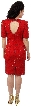 Knee Length Half Sleeves Cocktail Dress — back