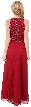 A-line Full Length Formal Dress with Beaded Bodice — back
