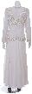 Curving Embroidery Hand Beaded Gown — back
