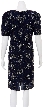 Flower Hook Hand Beaded Short Dress — back