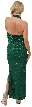 Halter Neck Fully Beaded Formal Cocktail Dress  — back