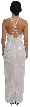 Transparent Top an Long Evening Dress — back