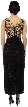 Holed Beadwork Sleeveless Formal Dress — back