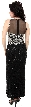 Hand Beaded Sequin Formal Dress — back