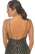 Double Back Strap Long Dress — back in Black/Silver