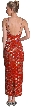 Double Back Strap Long Dress — back
