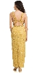 Criss Cross Back Sequin Beaded Pageant Evening Gown — back