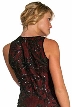 Fully Beaded Sequined Evening Dress — back