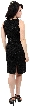Miniature Floral Beaded Sleeveless Cocktail Dress — back