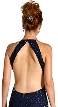Flare Beaded Open Back Formal Dress — back