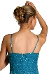 Beaded Sleeveless Long Formal Dress — back