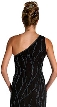 Single Shouldered Stem Bead Dress — back