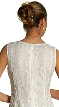 Full Length Sleeveless Beaded Formal Dress — back