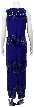 V-neck Sleeveless Full Length Beaded Formal Dress — back