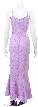 Floral Twirl Hand Beaded Mermaid Formal Dress — back