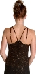 Beaded Long Dress with Flare Bottom — back