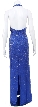 Celestial Mantle Halter Neck Beaded Paegent Dress  — back