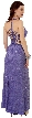 Beaded Formal Evening Gown With Fishbone Back — back