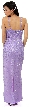 V Straps Sequined Formal Evening Dress — back