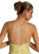 Keyhole and Criss Cross Long Formal Dress — back