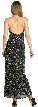 V-Neck Fully Beaded Crossed Back Cocktail Dress — back
