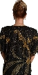 Short Sleeves Tea Length Formal Beaded Two Piece Dress — back