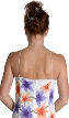 Halter Neck Beaded Formal Gown with Painted Flowers — back