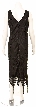 Tea Length Beaded Sequin Dress — back