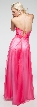 Strapless Two Tone Long Formal Prom Dress with Rhinestones — back