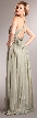 Deep V-Neck Braided Straps Long Formal Prom Dress — back