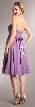Strapless Bridesmaid dress with detachable sash — back