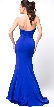 Classic Strapless Mermaid Cut Fit-N-Flare Long Prom Dress — back