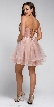 Strapless Short Babydoll Prom Dress — back