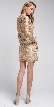 Embellished Full Sleeve Prom Dress — back