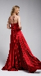 A-Line Spaghetti Prom Gown with Long Flowing Skirt — back