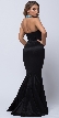 Bejeweled Halter Necklace Fit-n-Flare Long Prom Dress — back