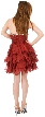 Strapless Silk Chiffon Prom Dress with Stones — back