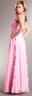 Broad Straps Shirred Bust Long Formal Evening Prom Dress — back