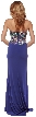 Sweetheart Neck Rhinestones Bodice Long Prom Pageant Dress — back
