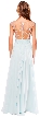 Sleeveless Bejeweled Mesh Bust Long Prom Pageant Dress — back