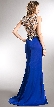 Bejeweled Bust & Back Floor Length Prom Pageant Dress — back