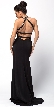 High Neck Bodice Mermaid Cut Prom Dress — back