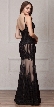 Spaghetti Straps Sequins Lace Mesh Long Prom Pageant Gown — back
