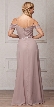 Spaghetti Straps Cold-shoulder Long Bridesmaid Dress — back