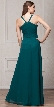 High Round Neck Princess Cut Long Bridesmaid Dress — back