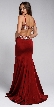 Sweetheart Neckline Fitted Sateen Prom Gown — back