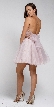 Dazzling Embroidered Two Piece Halter Short Prom Dress — back